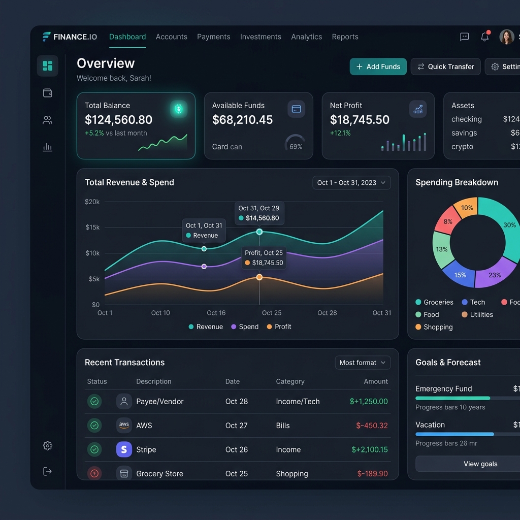 Finzavio Dashboard
